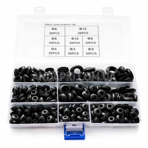 Набор резиновых втулок М3-М12 (280 шт)