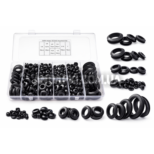Набор резиновых втулок М3 - М18 (335 шт)