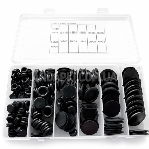 Набор резиновых втулок М7 - М20 (170 шт)