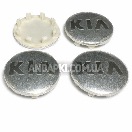Комплект (4шт) заглушок у литі диски KIA D=50 D=58 хром