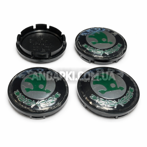 Комплект (4шт) заглушок в литі диски SKODA D=53 D=56