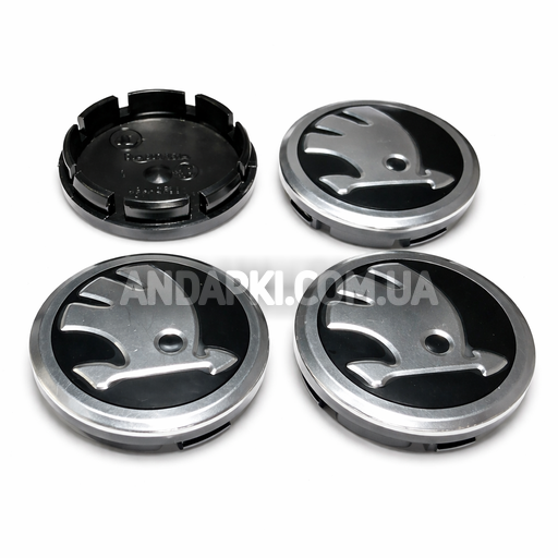 Комплект (4шт) заглушок в литі диски SKODA D=53 D=56