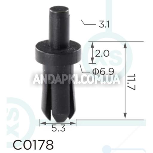 Кліпса Chevrolet Chrysler Daewoo Ford GM Opel 21077405