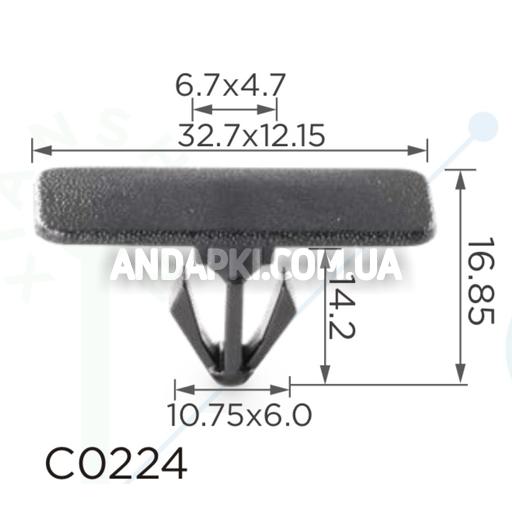 Клипса GM Daewoo Chevrolet Saab 10437565 молдинг