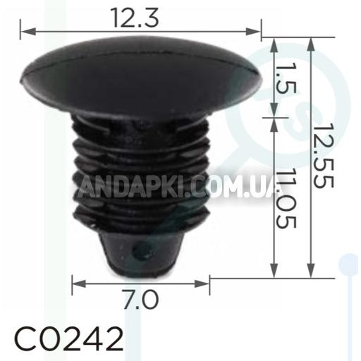 Клипса GM Daewoo Chevrolet Saab Opel Oldsmobile 25603960