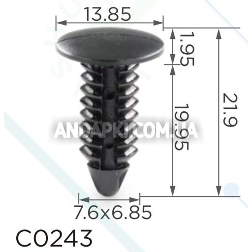 Клипса GM Daewoo Chevrolet Saab Opel Dodge Chrysler 6502381
