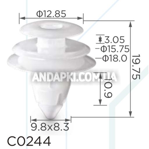 Клипса Toyota Lexus Mitsubishi 6777106010 6777132090 6777133040 9046710168 MR250049