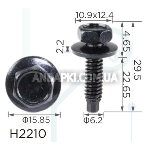 Болт UNC6x22 Chrysler 6025329 с дюймовой резьбой