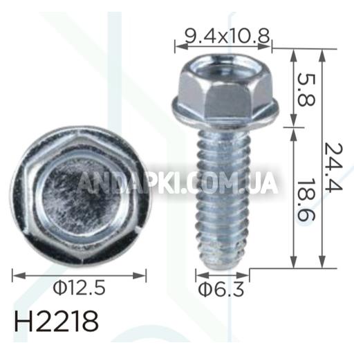 Болт 6х19 с дюймовой резьбой
