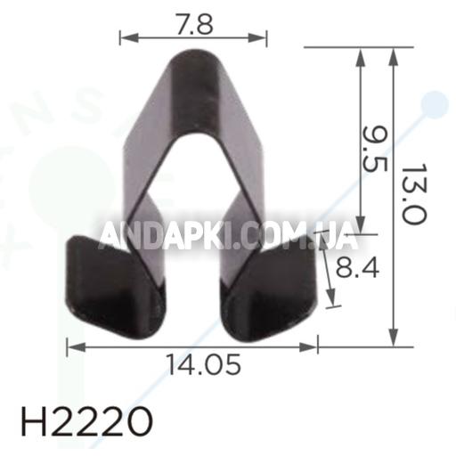 Скоба 14x13x7.8 VW Audi Seat 7M3827649