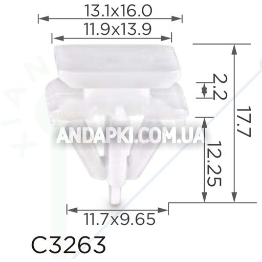 Кліпса BMW 51137269358 молдингу двері