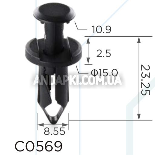 Изображение товара Кліпса GM Ford Jeep Chrysler Dodge 21075686 11561878 F3LY14570B