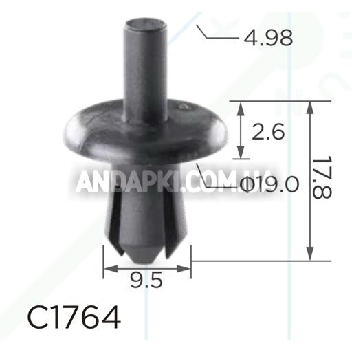 Клипса GM Opel Daewoo Mercedes Audi 90450482 1104882 A0019901692 N10552001
