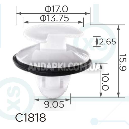 Клипса Peugeot Citroen Fiat Renault Dacia Lancia Ford Alfa Romeo 6995A3 699636 7703077111