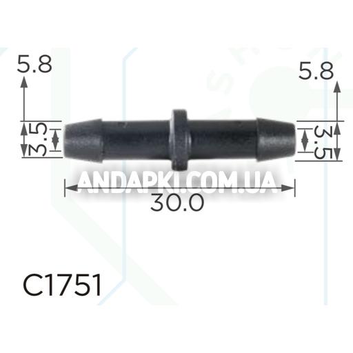 Соединитель (двойник) Ford 5.2x5.2x28.0mm