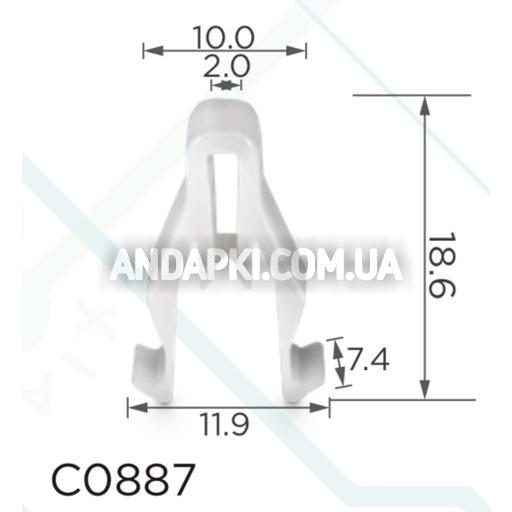 Клипса Mitsubishi MQ907568 Toyota