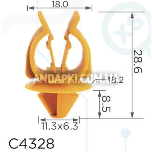 Изображение товара Фіксатор упору капота Renault Dacia Opel Nissan Fiat 7703179096