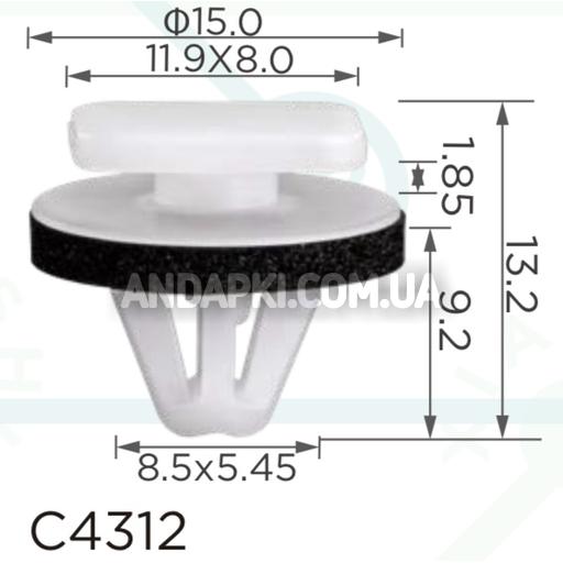 Изображение товара Кліпса Citroen Peugeot GM Q00155180 11610700
