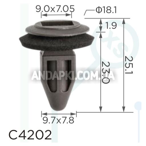 Клипса Opel Vauxhall 1406984 90482706