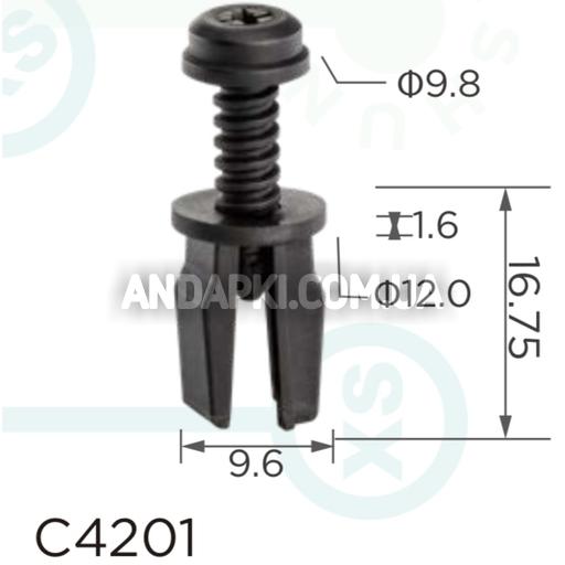 Клипса Ford GM 6181023 E844072S 1060191 W704181S300