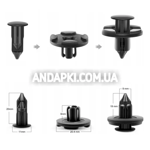 Изображение товара Кліпса D=8 Nissan 01553-09321