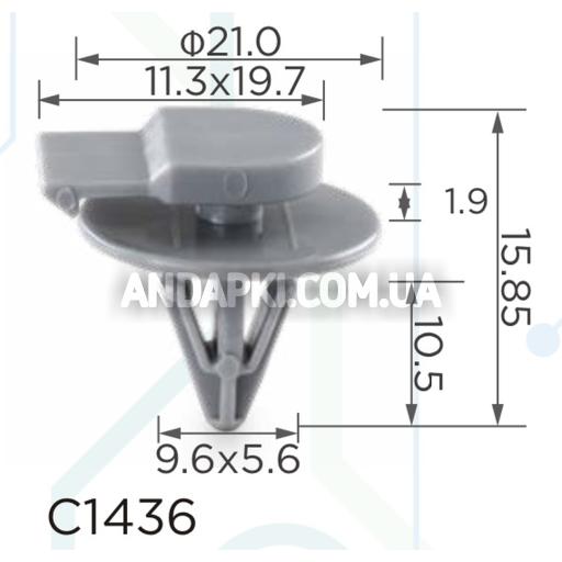 Клипса BMW Mini 07131480418 07132757821 молдинга крылья, порога, бампера