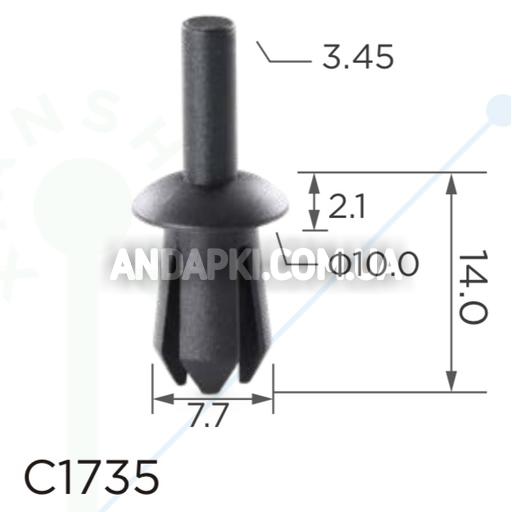 Клипса Opel Audi Seat Skoda VW N0385012 1719242