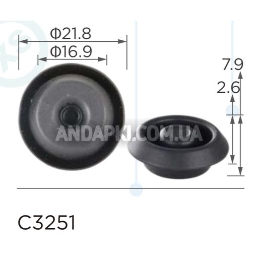 Заглушка Ø 15мм Nissan Infiniti 74849JD00B 0165800531