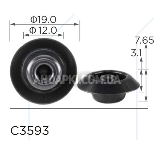 Заглушка Ø 10мм Honda 9555111000